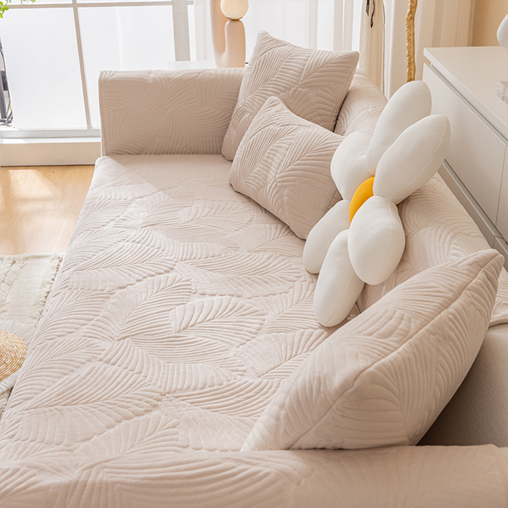 극세사 쇼파패드 2 3인용 논슬립 돌 흙 소파 토퍼 매트 커버 깃털아이보리 70x150