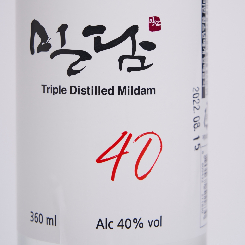 밀담 40도 360ml 술 단수수 럼 증류주 소주 착한농부 예천주(케이스포함) - 상세 이미지 4