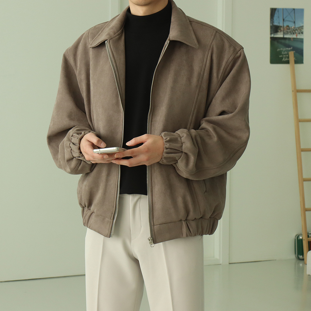 남자스웨이드자켓 오버핏 패딩 점퍼 남자겨울자켓