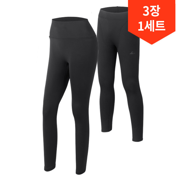 [3장 set] 리카타 방한 바지 겨울 기능성 히트텍 발열 내복 하의 - 상품 이미지
