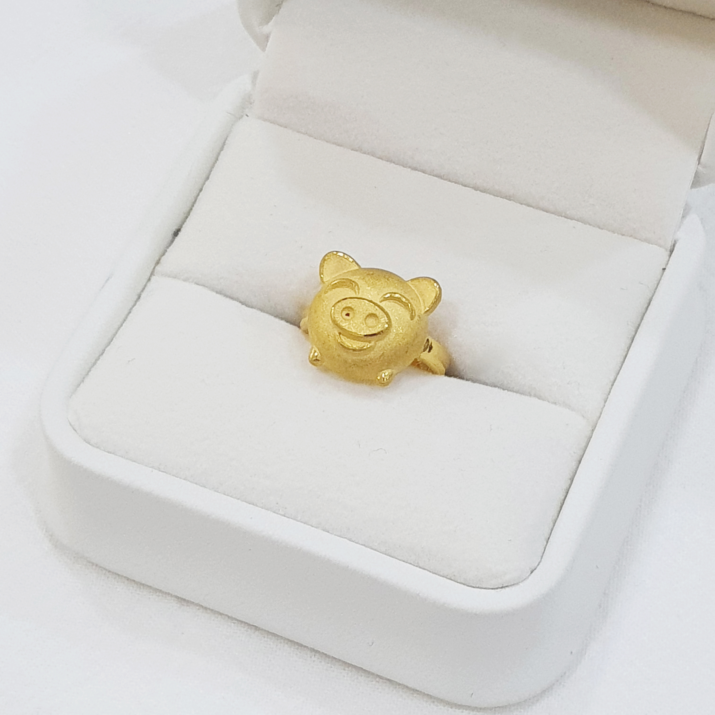 24k 순금 웃는 돼지 돌반지 3.75g