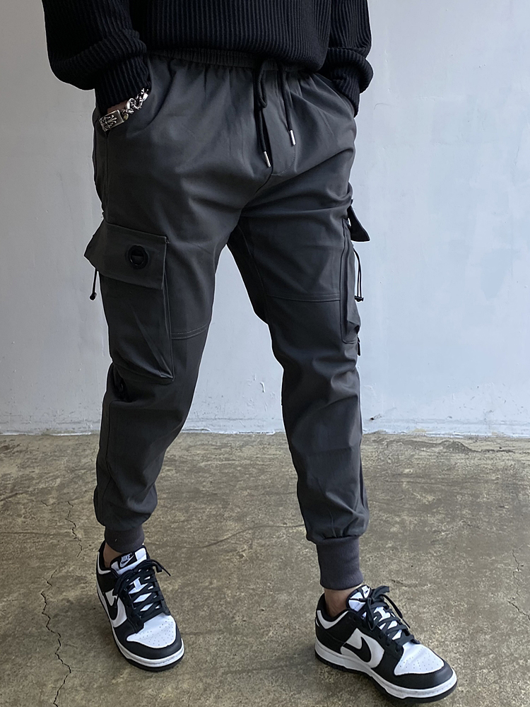 조커팬츠 건빵바지 카고 스트링 테크웨어 밴딩스판 - 상품 이미지