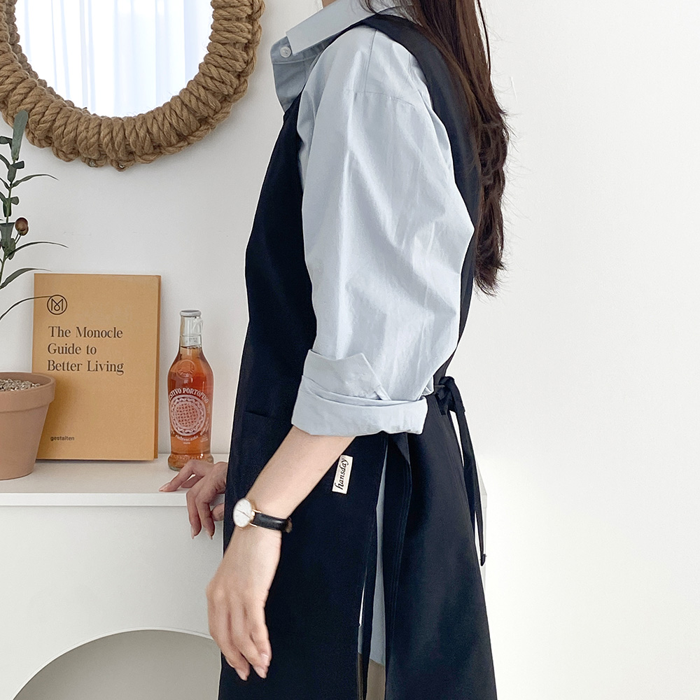 한스데이 방수 롱트임 애견 미용사 실습복 앞치마