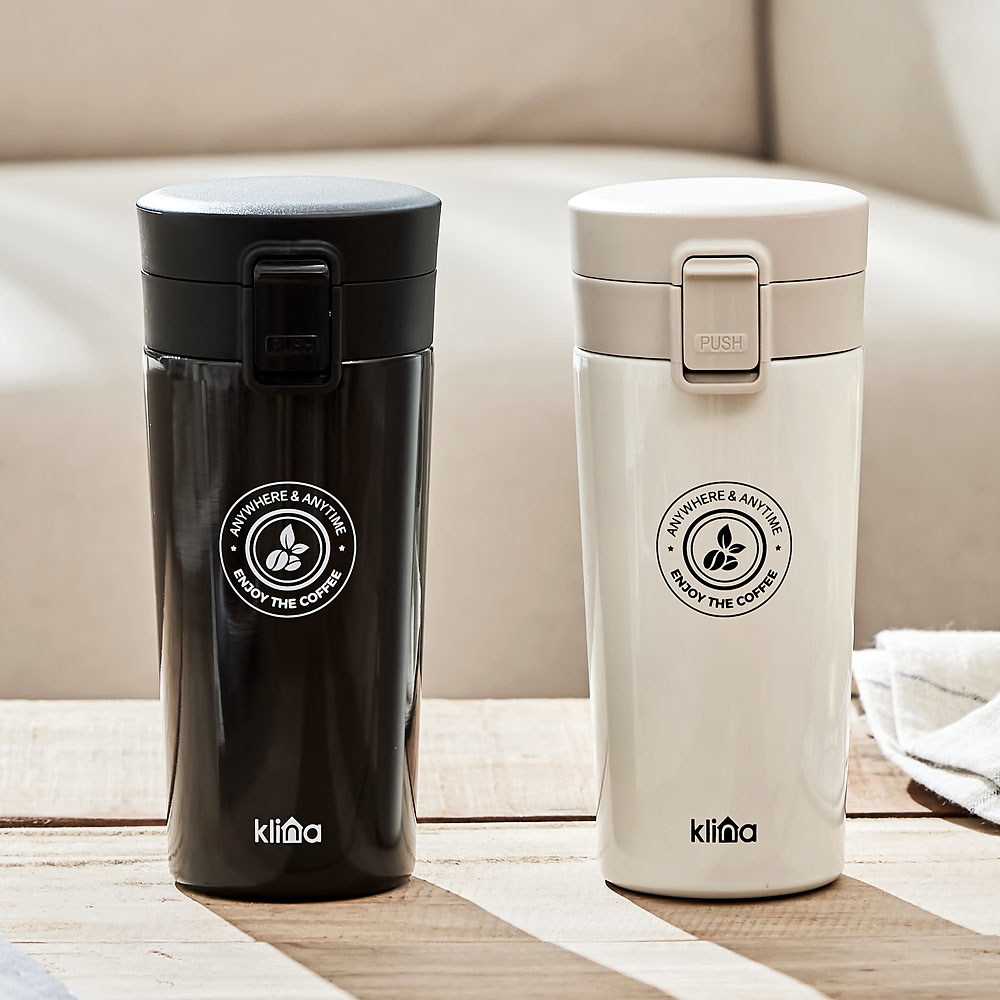 1+1 클리나 보온보냉 스텐 원터치 텀블러 350ml - 상세 이미지 2