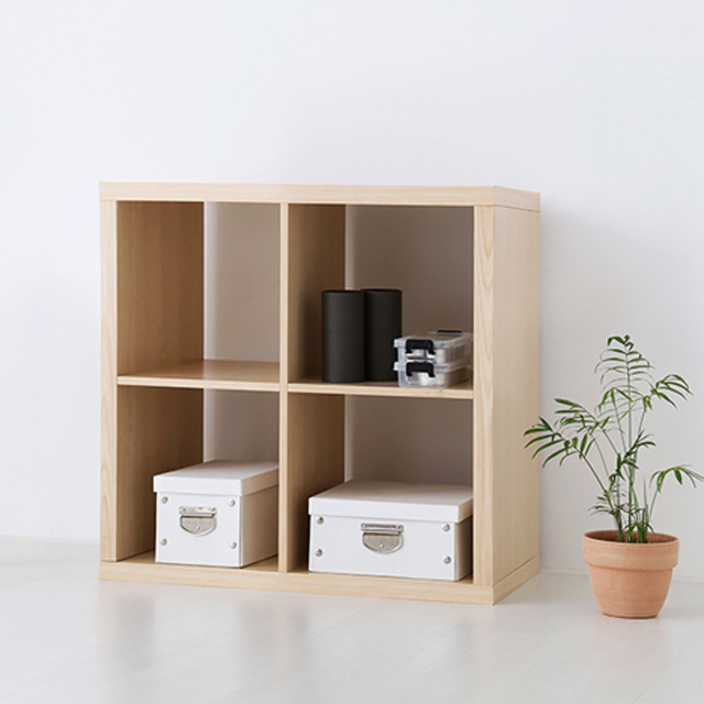 SCALAM 책장 2x2 767mmx390mmx763mm, 2단, 버치 1591.1239 - 상세 이미지 4