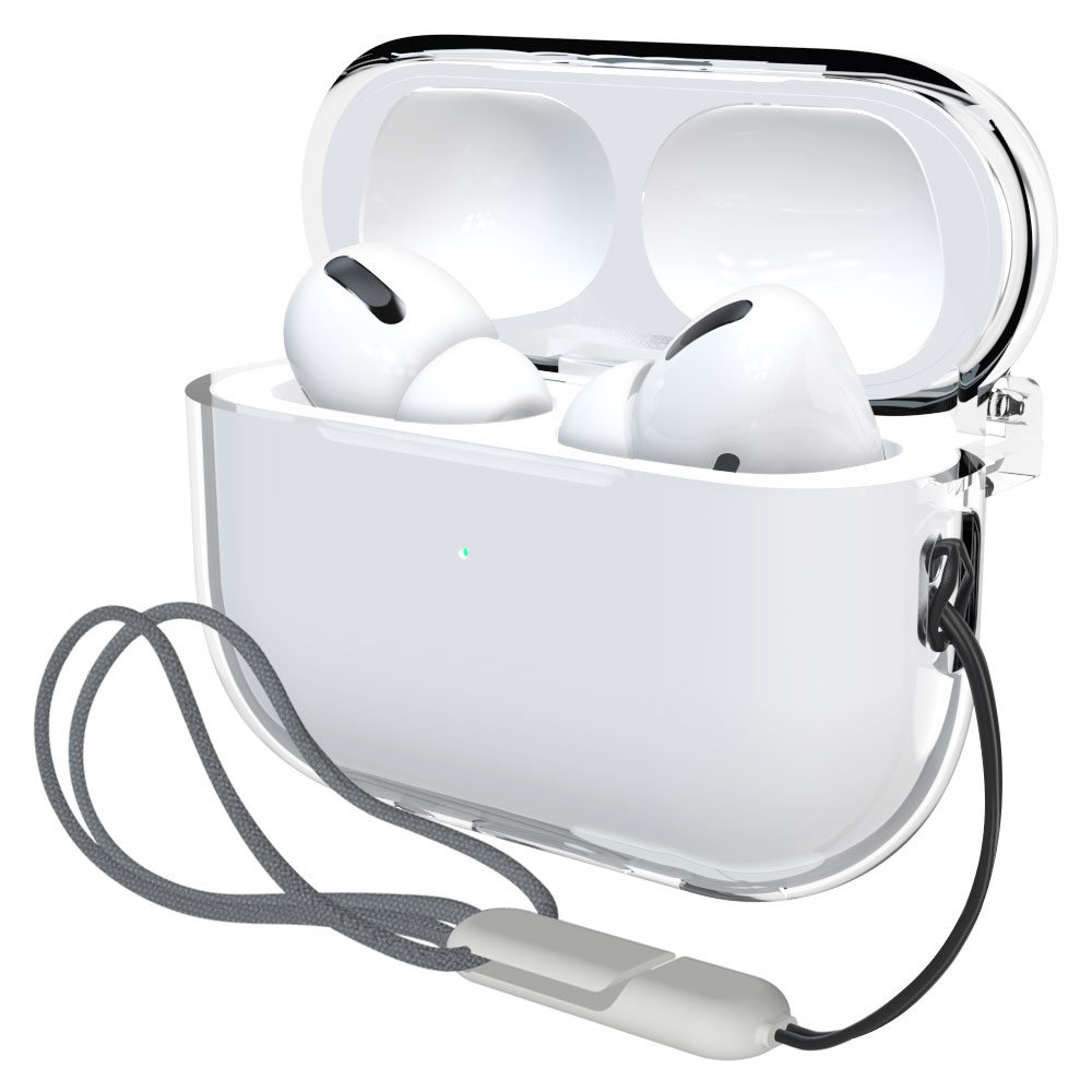 모란카노 에어팟 프로 2세대 클리어 투명 케이스 + 스트랩