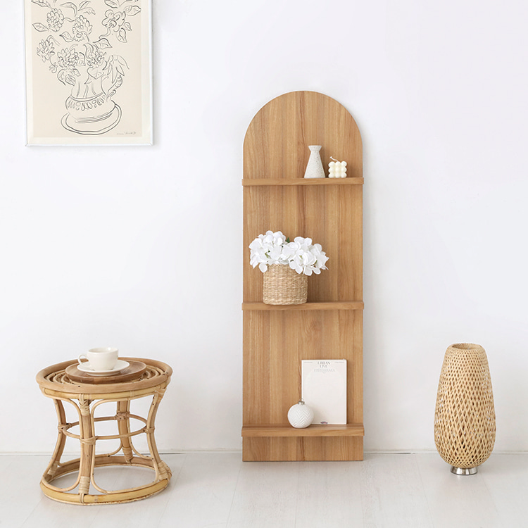 숄리드 벽선반 SHM12040 395x115x1200mm, 3단, 캄포어베니어 9102.9689 - 상세 이미지 2