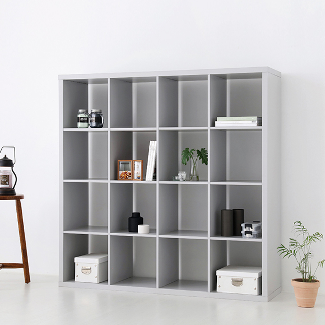 SCALAM 책장 4x4 그레이 3902.1980