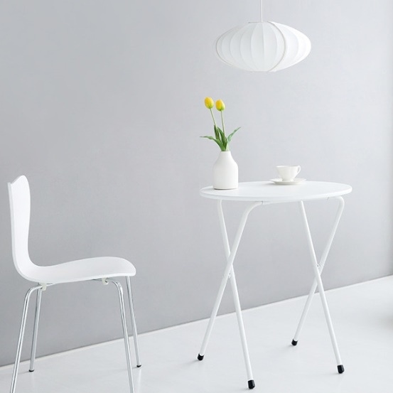 카페 미니테이블 높은 사이드테이블 얇은 안방 테이블