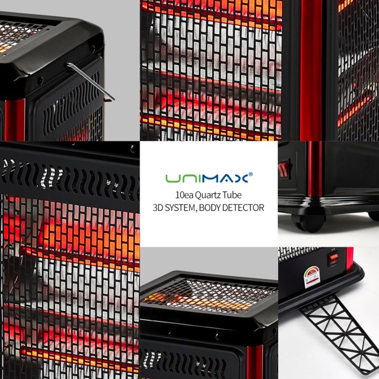 오방난로 텐버튼 오방향 발난로 전기 히터 유니맥스