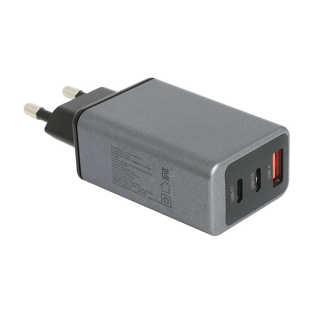 65W GaN 고속충전기 USB C타입 3포트 핸드폰 스마트폰 버즈 워치 초고속 어댑터 - 상세 이미지 3