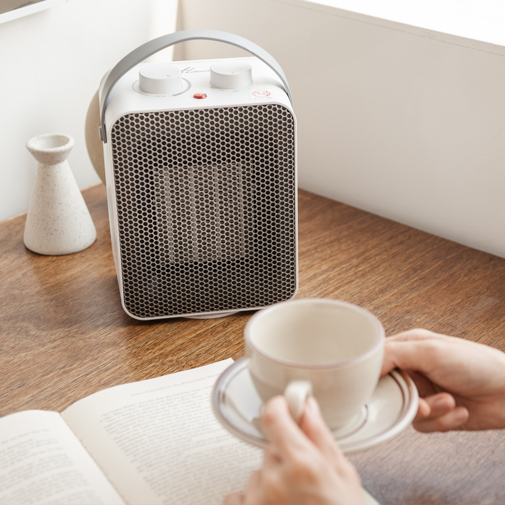 한일 미니온풍기 저소음 캠핑용 발온풍기 가정용 PTC히터 발난로 히터 소형 - 상세 이미지 3
