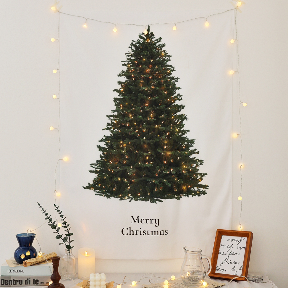 자체제작 조명 트리 패브릭 포스터 크리스마스 대형포스터