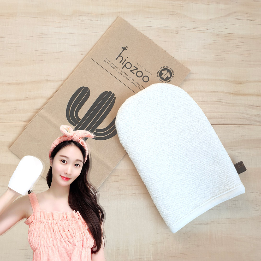 [네츄라오가닉] 크고 도톰해진 밤부 장갑형 양면사용 세안타올 버전2 1매