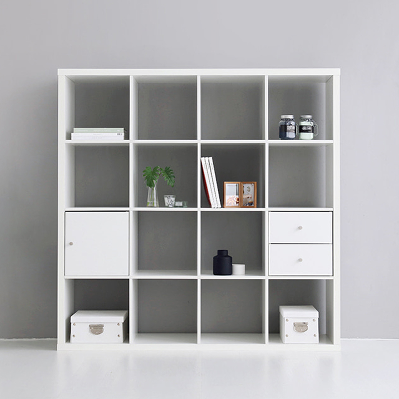 SCALAM 책장 4x4 화이트 3035.5877