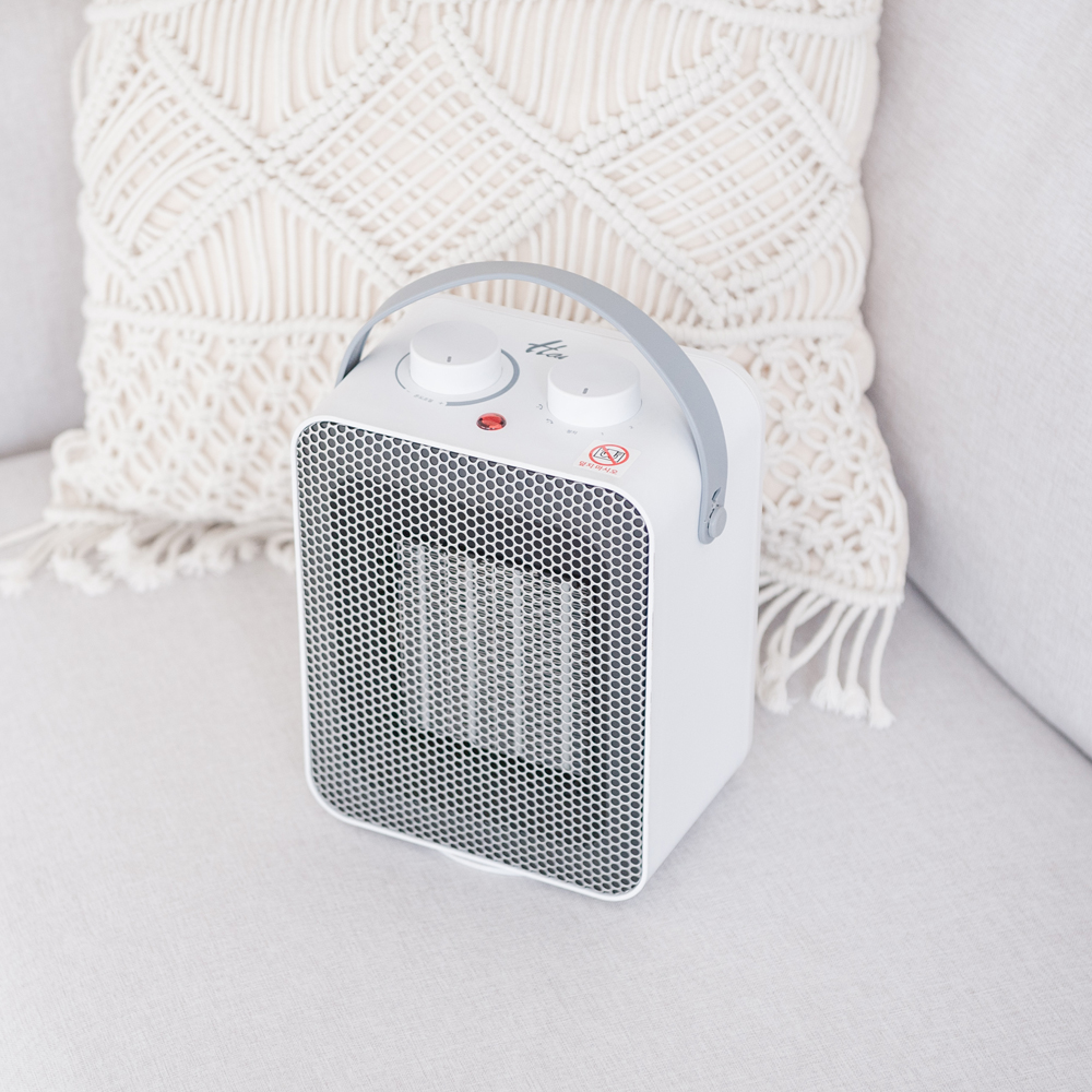 (1+1) 한일 캠핑용 히터 온풍기 욕실 팬히터 발난로 PTC HEF-101MINI