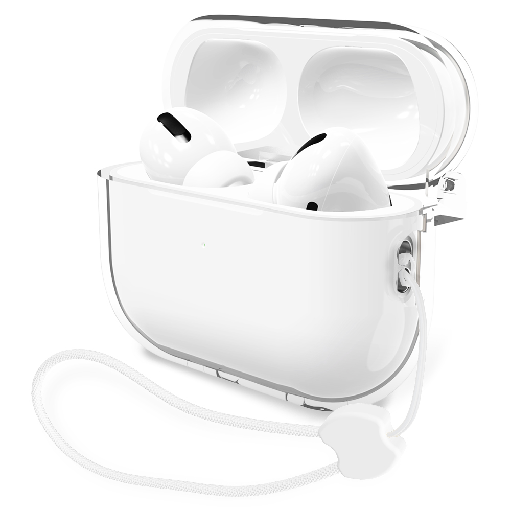 에어팟 프로 2세대 케이스박스 클리어 투명 케이스 + 스트랩