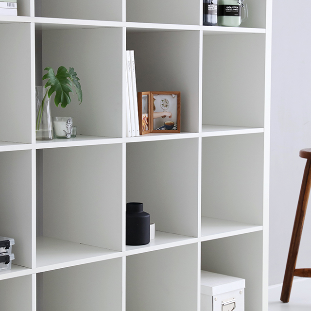 SCALAM 책장 4x4 화이트 3035.5877