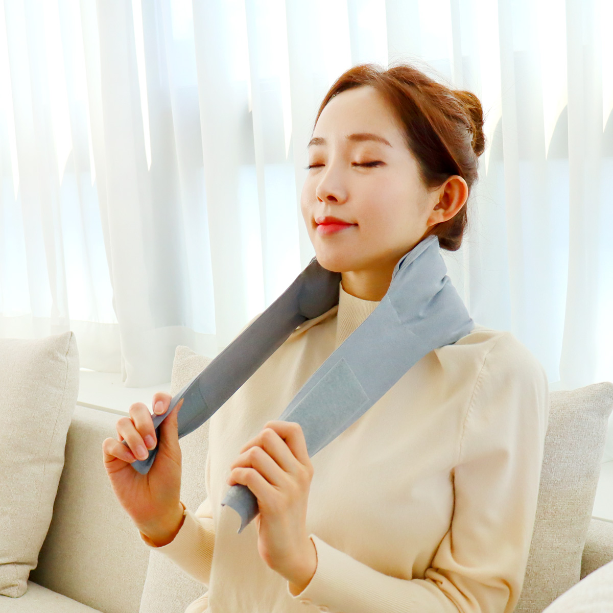 들꽃잠 턱 관절 찜질팩 바른턱 온열 팥찜질 - 상세 이미지 2