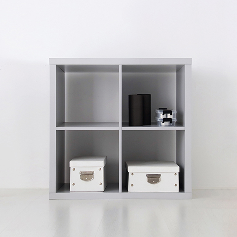 SCALAM 책장 2x2 767mmx390mmx763mm, 2단, 그레이 4814.8297 - 메인 이미지