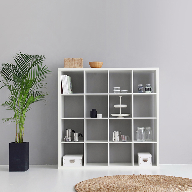 SCALAM 책장 4x4 화이트 3035.5877