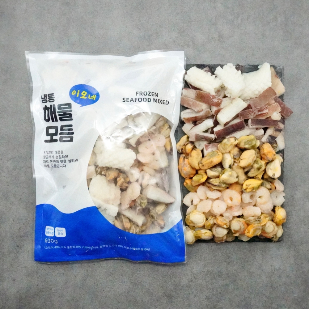 냉동 손질 해물 모듬 600g+600g 해물믹스 모둠 - 상세 이미지 3