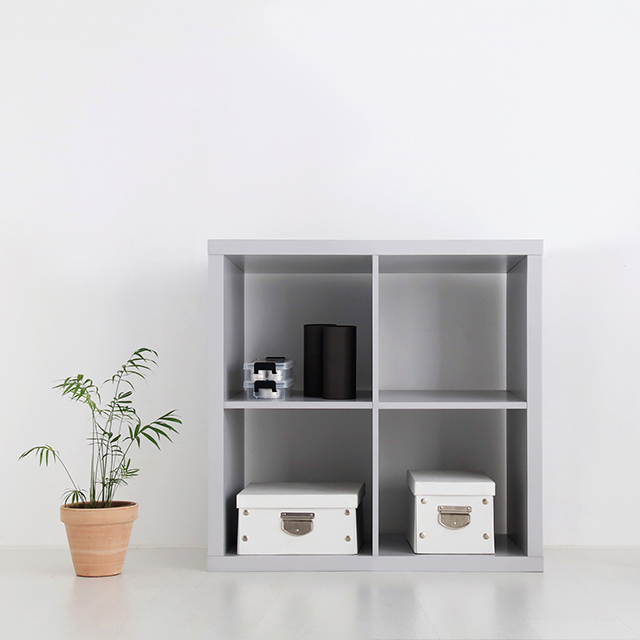 SCALAM 책장 2x2 767mmx390mmx763mm, 2단, 그레이 4814.8297 - 상세 이미지 4