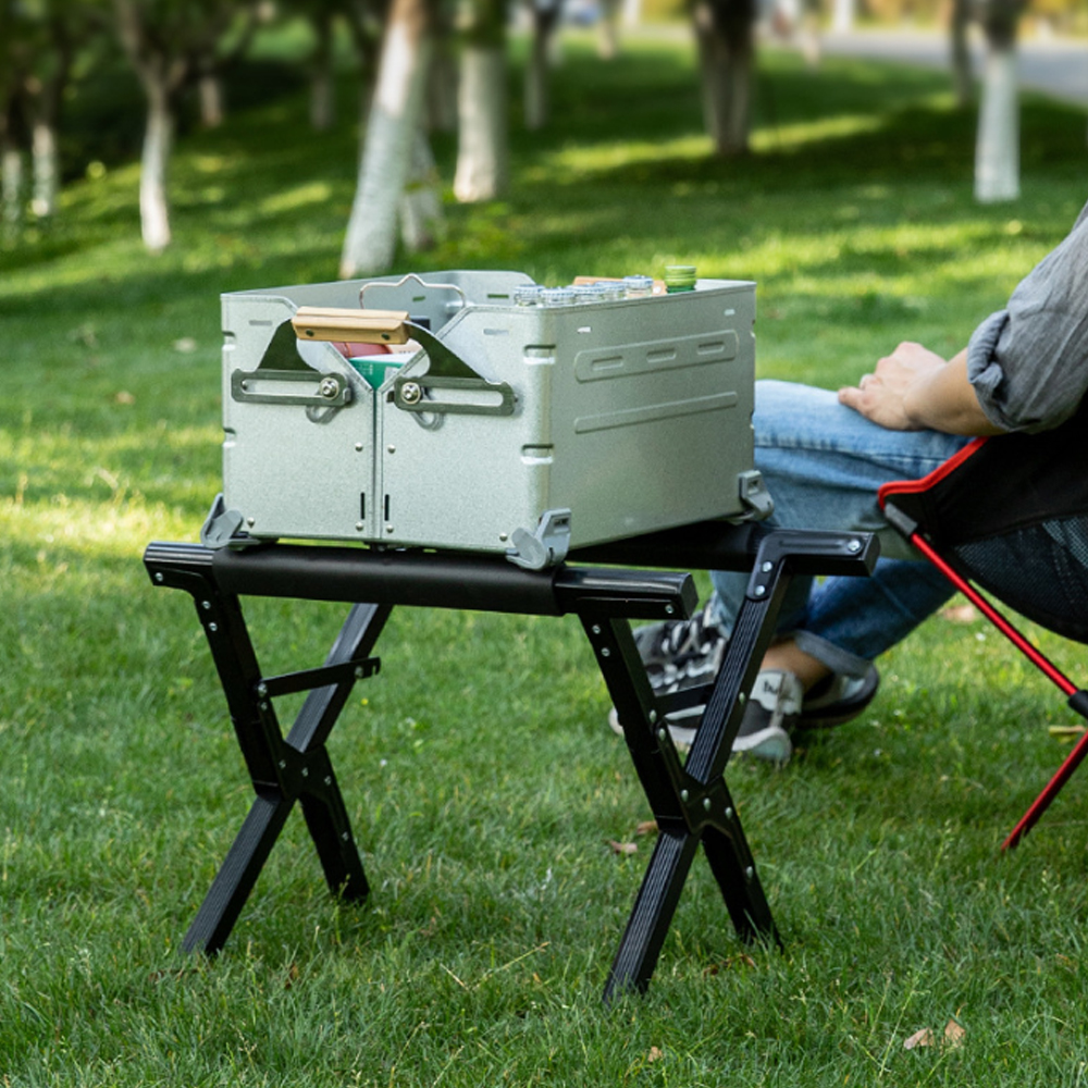 모아이캠핑 접이식 쿨러스탠드 아이스박스 경사조절 받침대 거치대