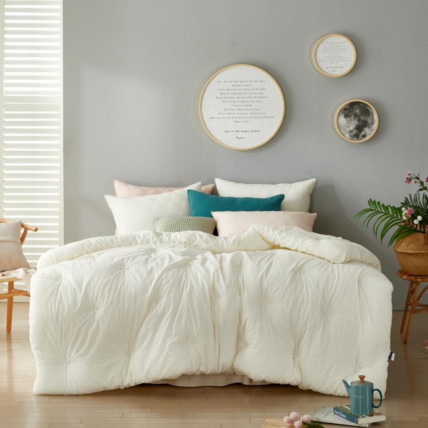 호텔침구 80수 순면 사계절 퀸 라지킹 침구 이불 세트