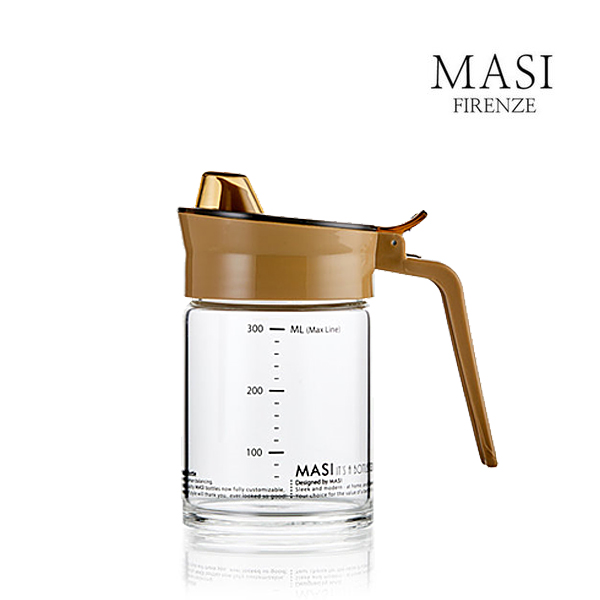 MASI 원터치 오일병 300ml 내열유리 드레싱 소스병 - 상품 이미지