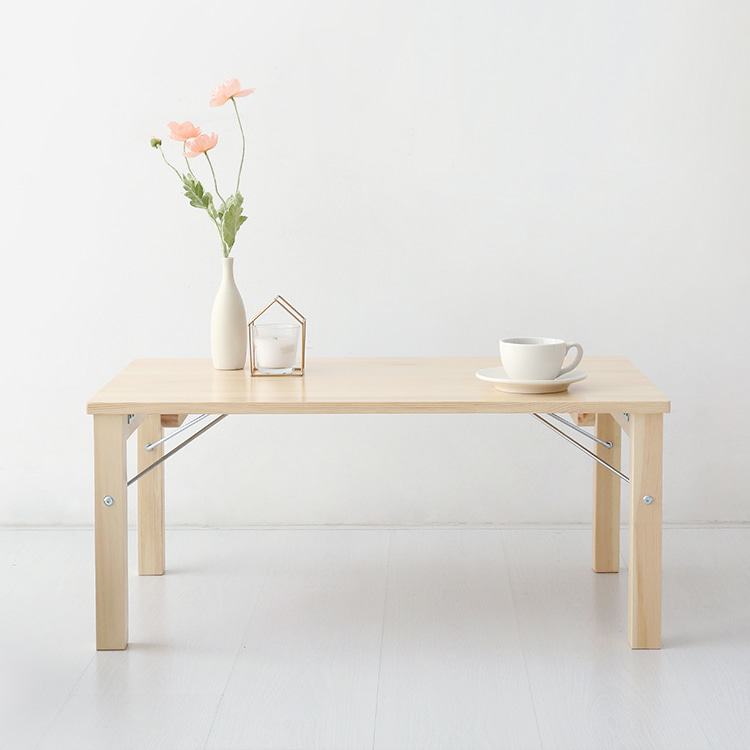 PEOPLE 접이식 원목커피테이블 소나무 6886.7124