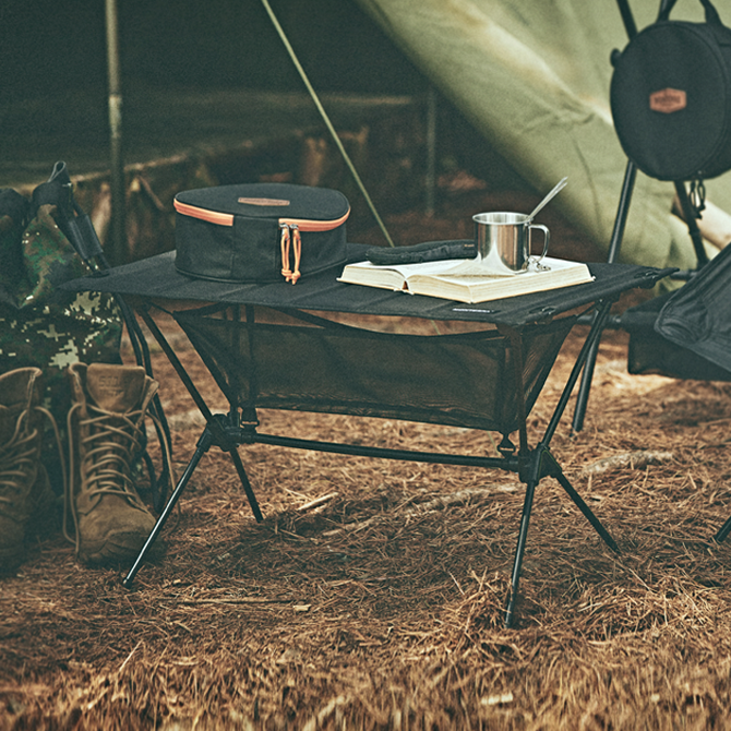 [몬테라] 그램 테이블 경량 캠핑 차박 백패킹 테이블 블랙
