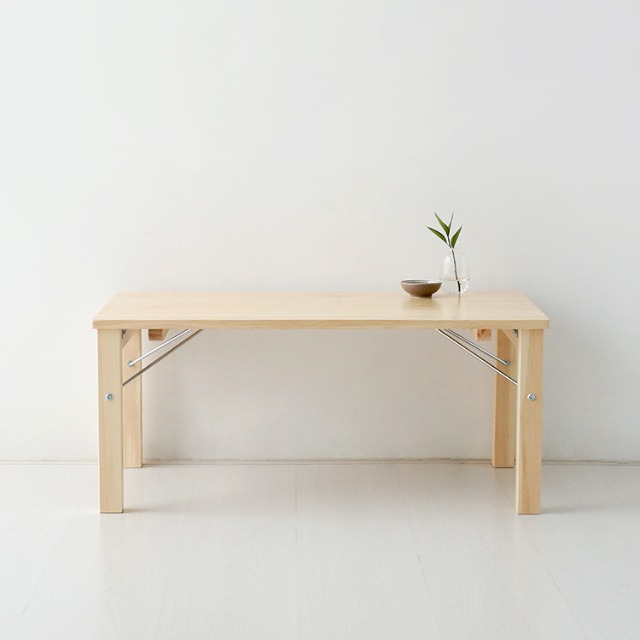 PEOPLE 접이식 원목테이블 커피 소나무 6886.7124