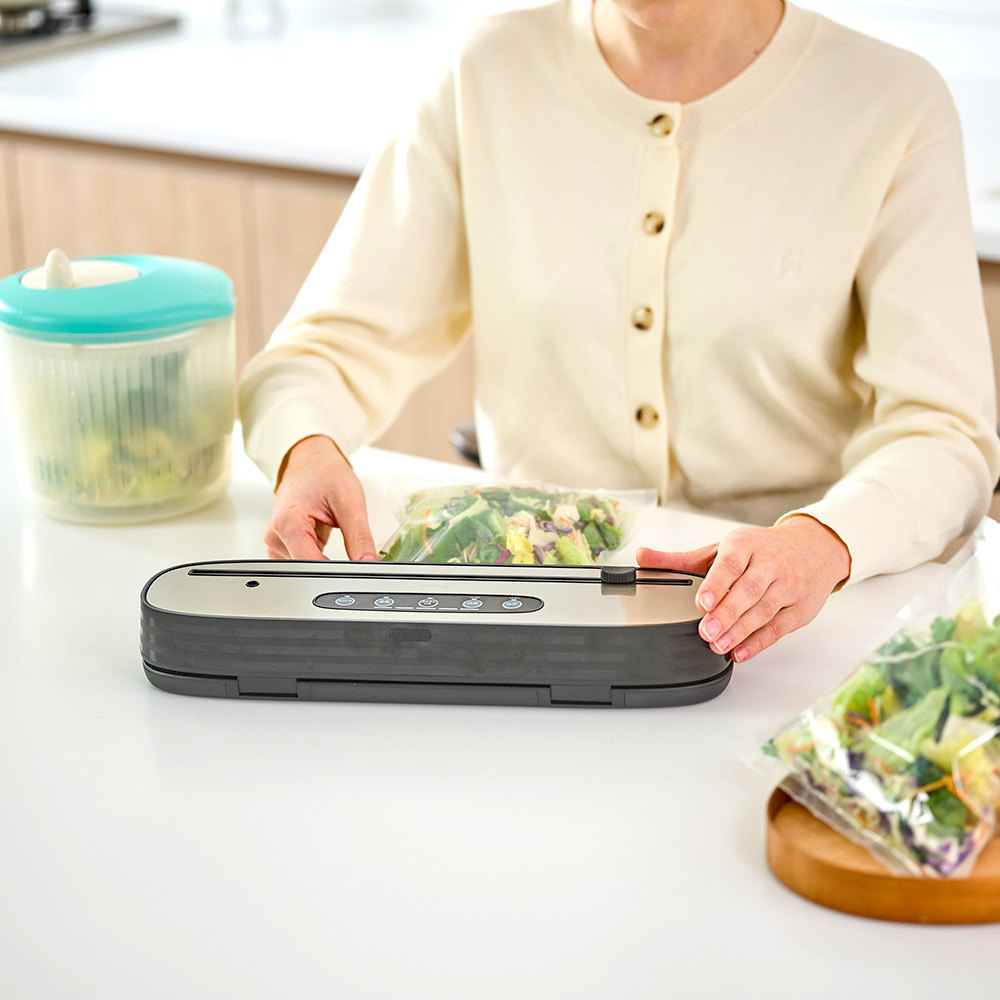 프롬비 푸드락 무선 충전 가정용 초강력 진공포장기 FD235 비닐포함