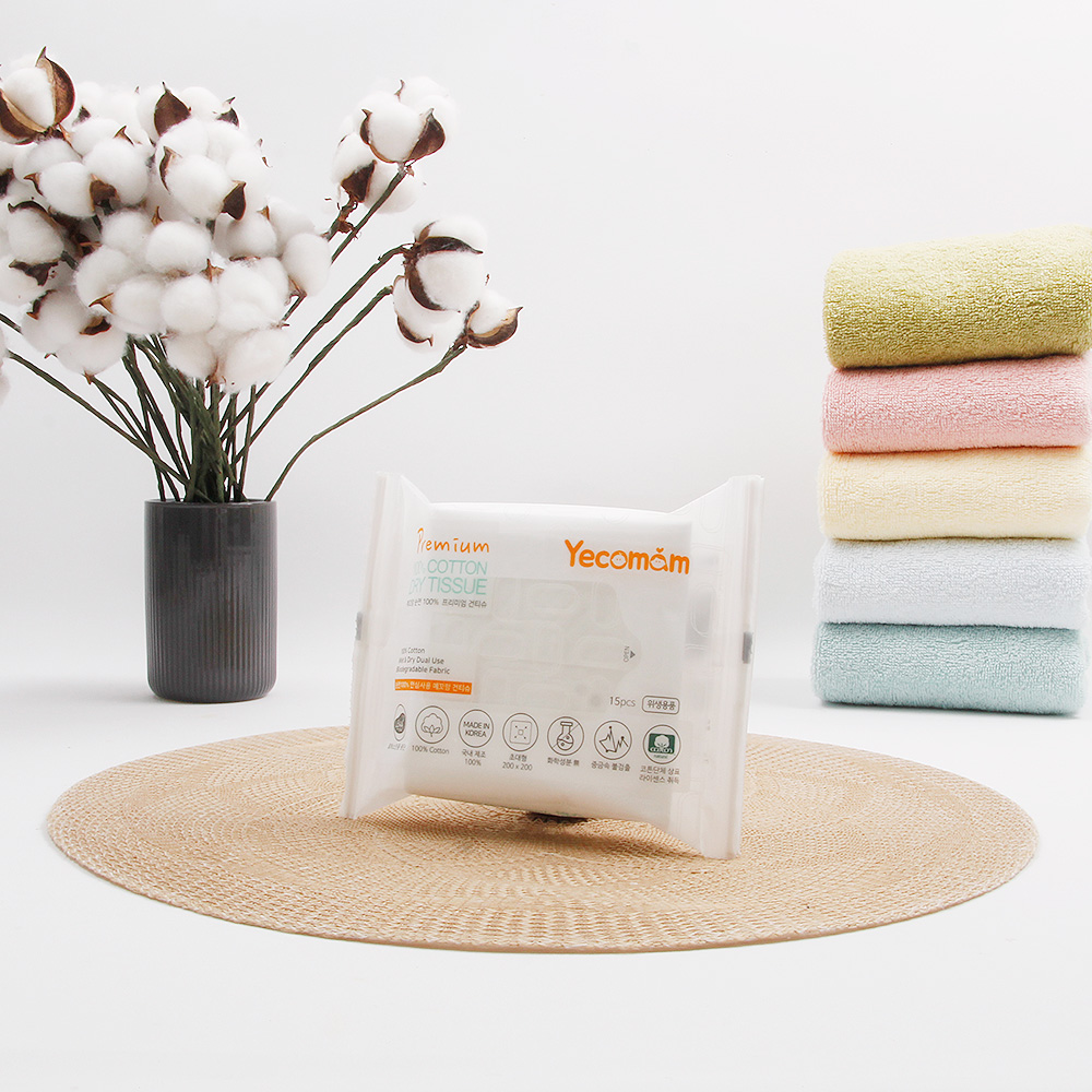 예꼬맘 신생아 아기 유아 순면 건티슈 150매, 4개