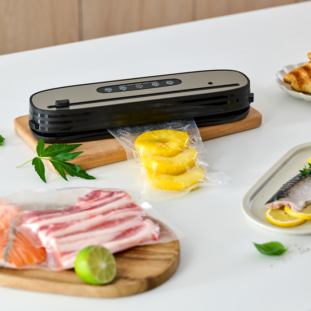 프롬비 푸드락 무선 충전 가정용 초강력 진공포장기 FD235 비닐포함