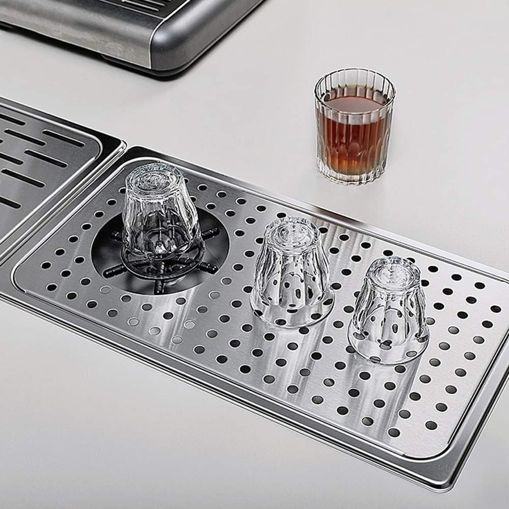 칼딘 매립형 고압 피쳐린서 컵세척기 워터스테이션 소형 피쳐 린서 실버