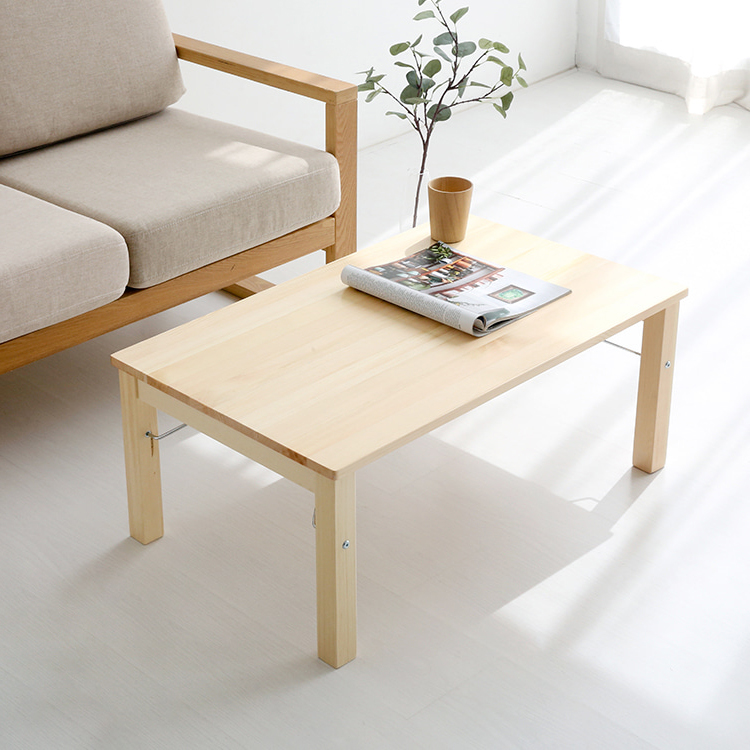 PEOPLE 접이식 원목테이블 커피 소나무 6886.7124