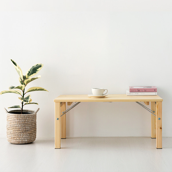 PEOPLE 접이식 원목테이블 커피 소나무 6886.7124