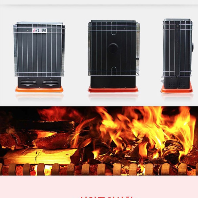 2구 6탄 주물 연탄난로 연탄용 전원주택난로 SL26