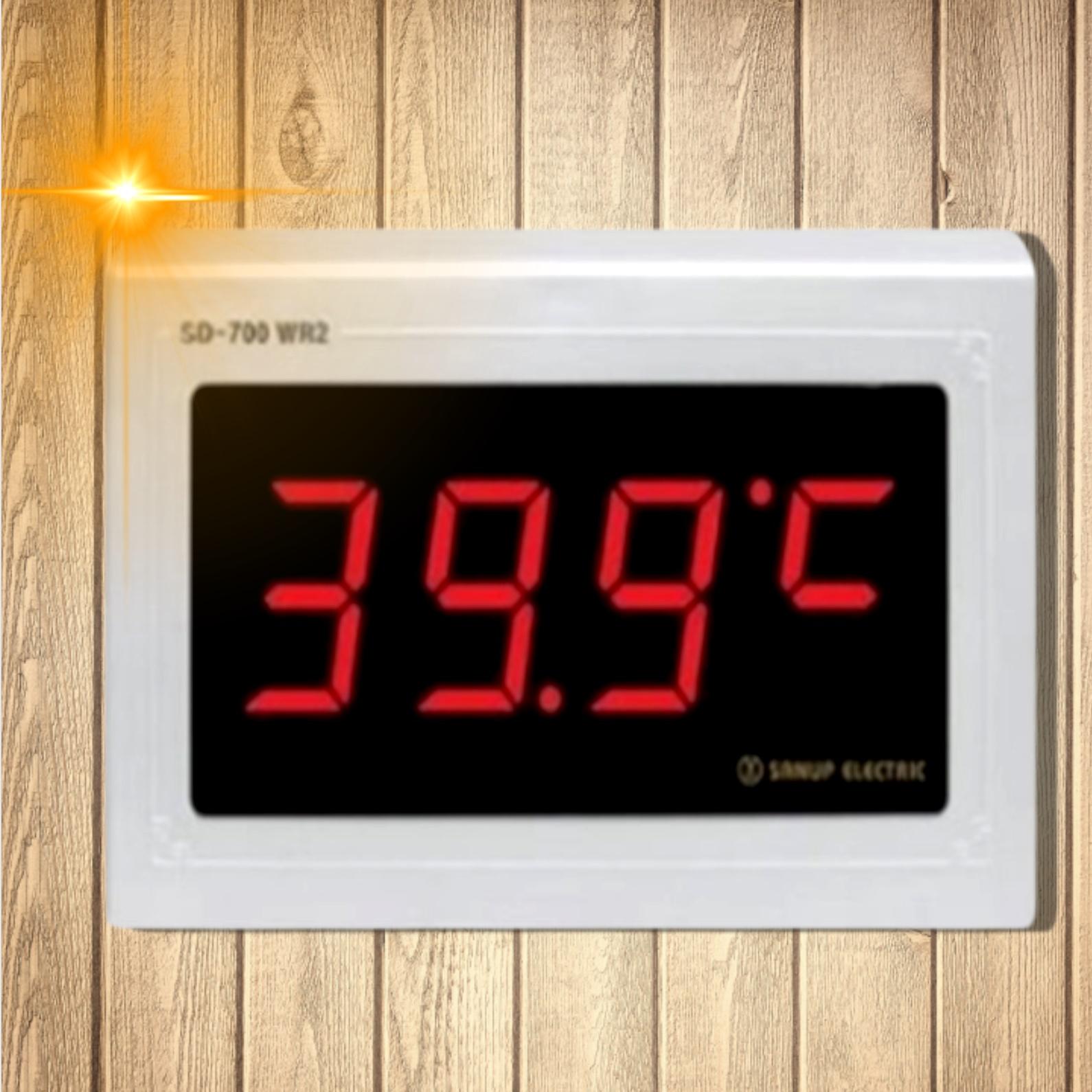 벽걸이 디지털 온도계 대형 온도계 고온용 전자식 공업용 사우나 온도계