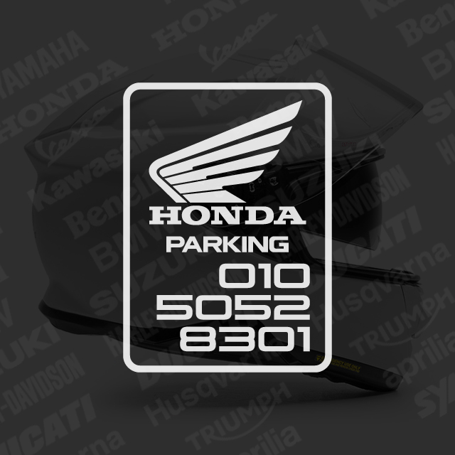 오토바이 전화번호스티커 바이크로고 주차번호 혼다 제품 이미지