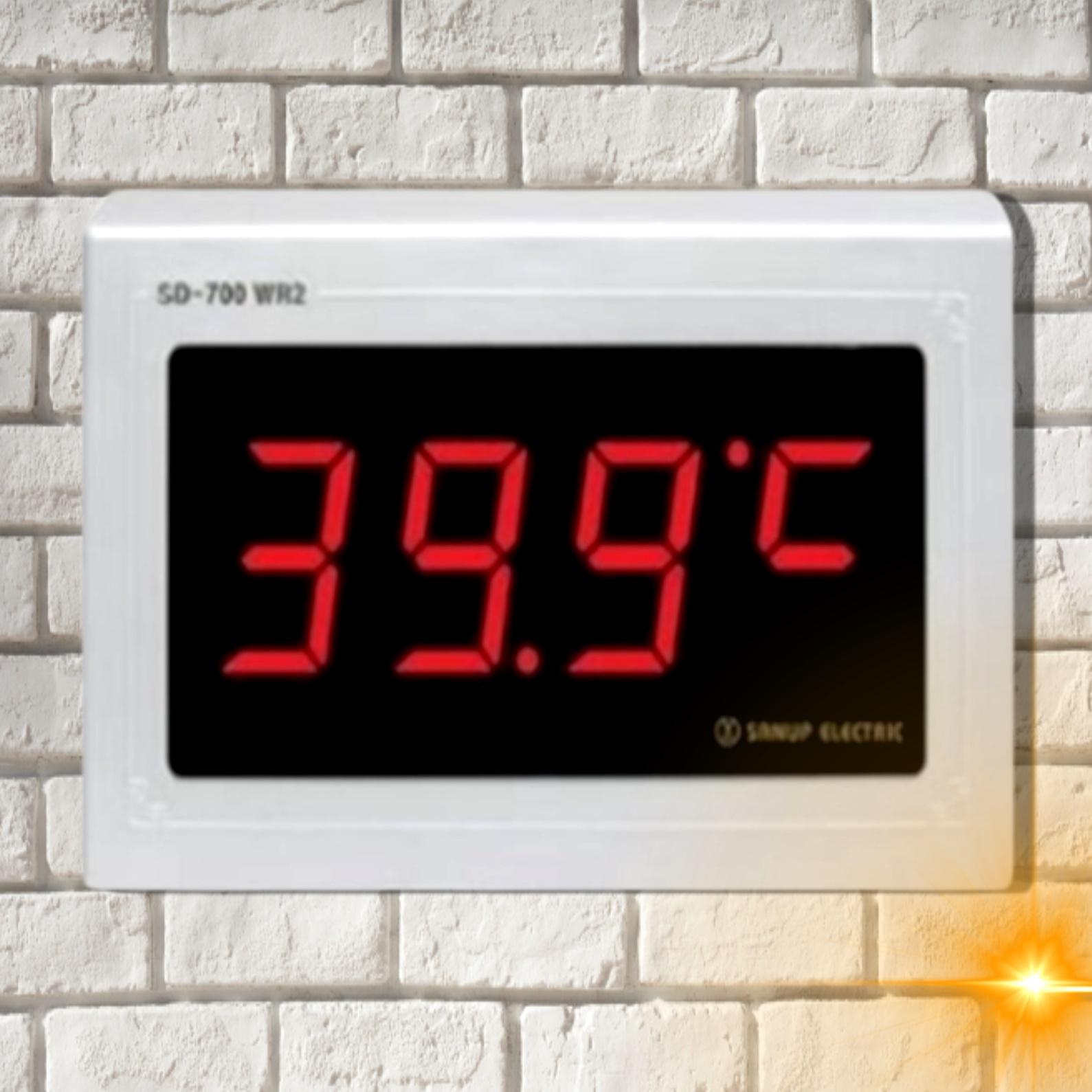 벽걸이 디지털 온도계 대형 온도계 전자식 고온용 공업용 사우나 온도계