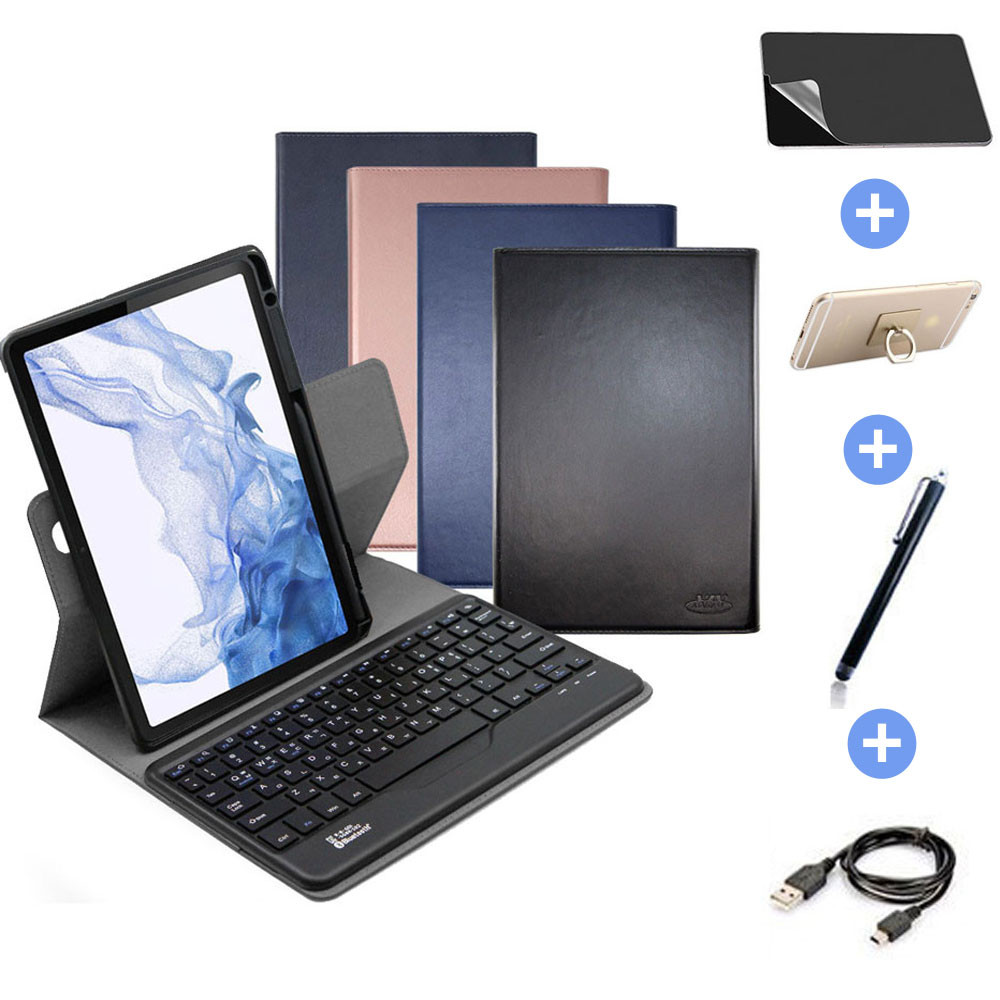 삼성 갤럭시탭 S8 플러스 AZA 블루투스 키보드 케이스 S7 플러스 S7 FE 공용 북커버 S펜수납 기본키보드