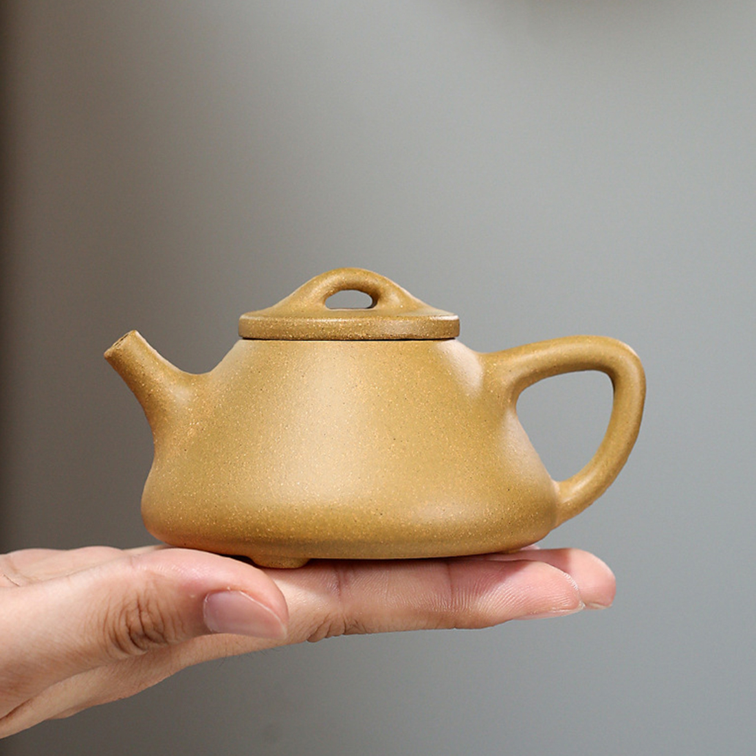 [자사호]더큰솔 이싱 황금단니 소석표호 중국전통차 다관 보이차 다도 120ml