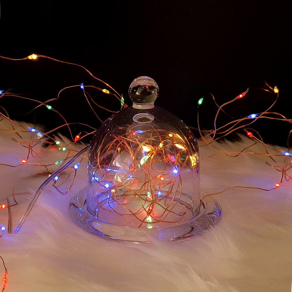 홈트너 크리스마스전구 트리데코 파티 꾸미기 장식 LED 와이어전구 100구 혼합색