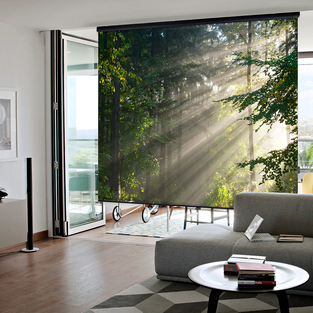 아라크네 빔스크린 롤타입 블랙프리미엄 가로220cm x 세로180cm (110인치) - 상품 이미지
