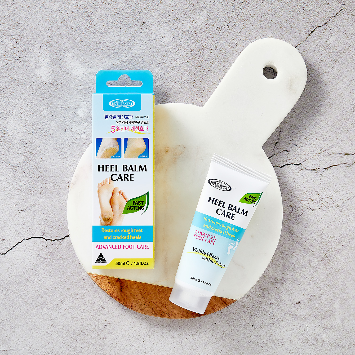 마더네스트 발뒤꿈치각질 제거제 갈라짐 크림 팩 풋케어 스틱 밤 힐밤 케어 50ml, 1개 - 상세 이미지 2