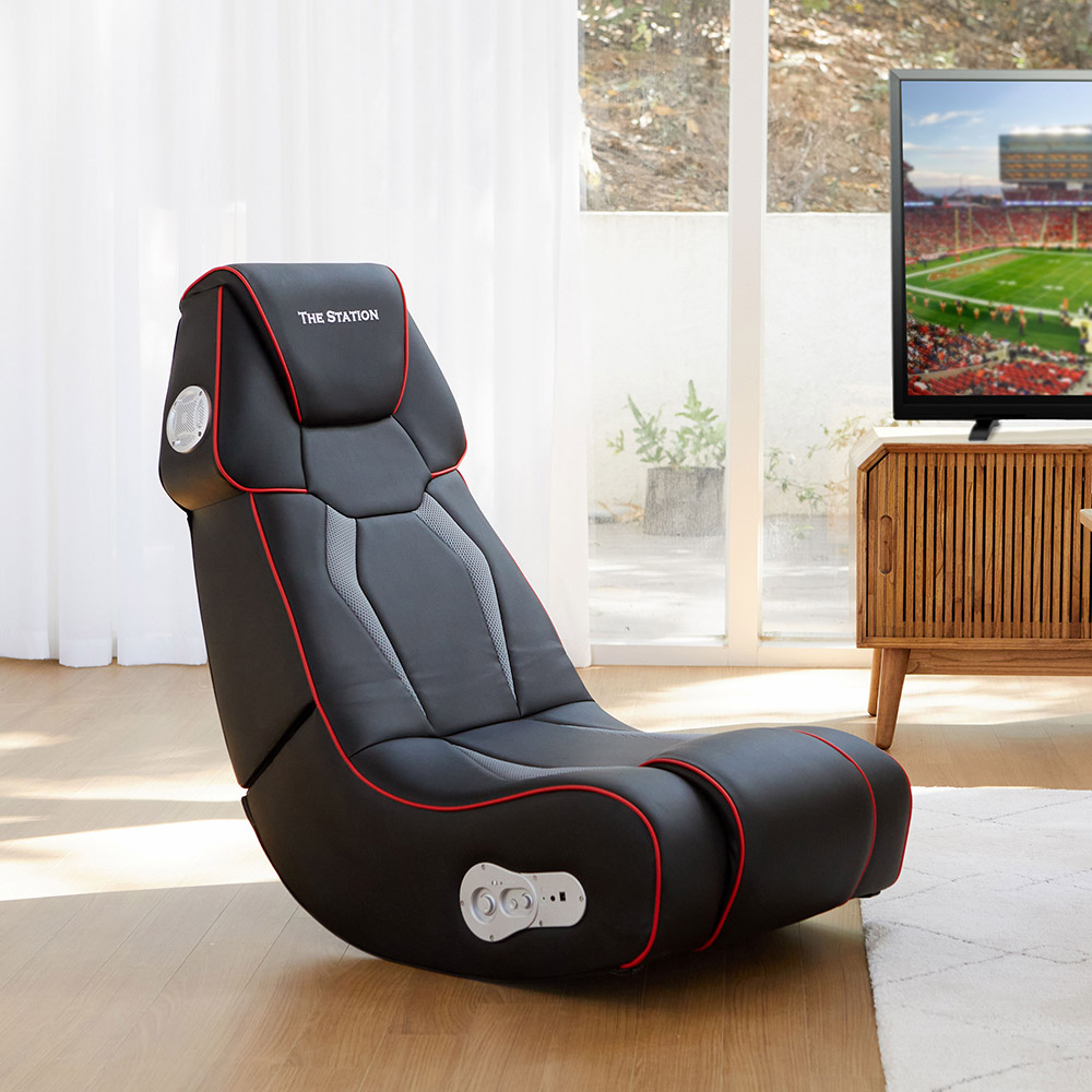 [리퍼]단독 더스테이션 블루투스 스피커 좌식 게이밍 등받이의자