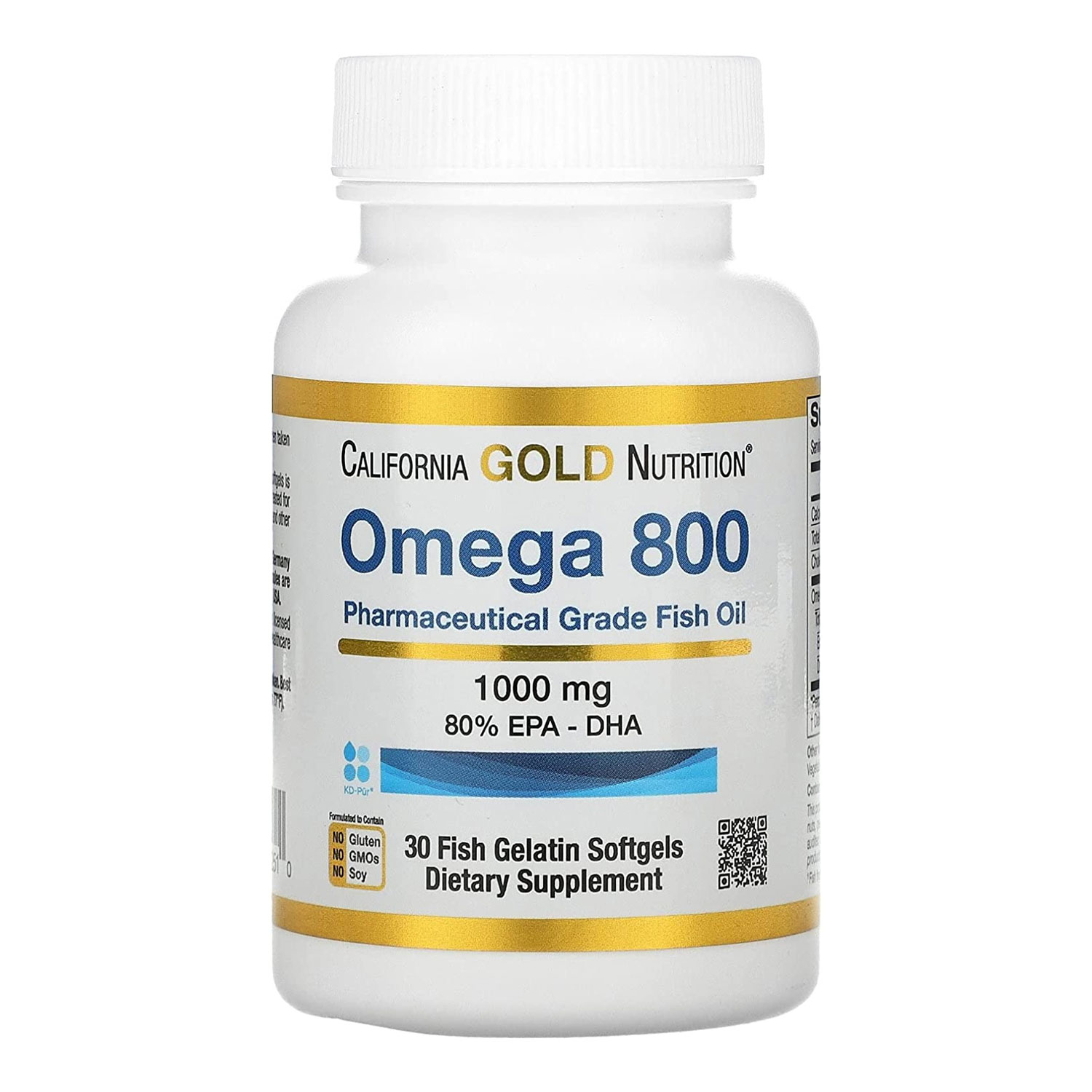 캘리포니아골드뉴트리션 CGN 오메가800 rTG 오메가3 1000mg 30정 - 상품 이미지
